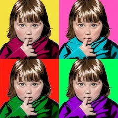 Портрет в стиле Энди Уорхола пример №1