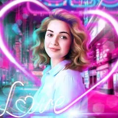 Неон портрет пример №1